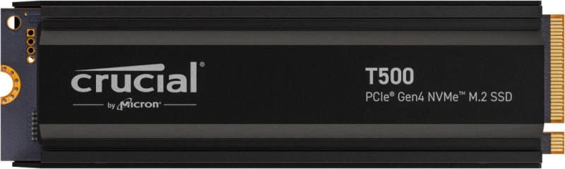 Image of Crucial Technology Crucial T500 4TB M.2 Internal SSD with Heatsink, PS5 Ready CT4000T500SSD5