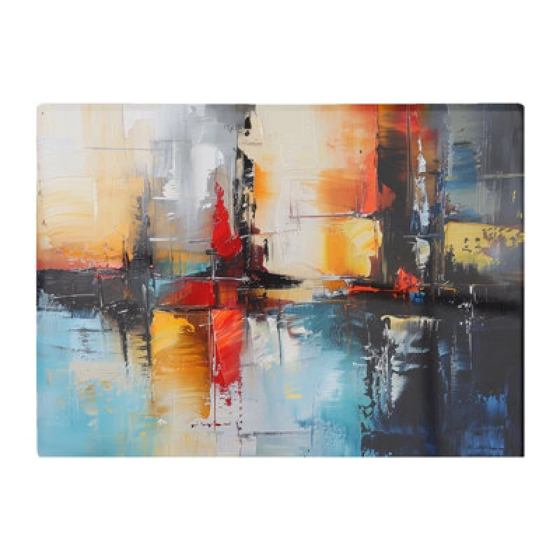 Image of Warren Reed Designer Reflective Splendour: City In Abstract Chopping Board
