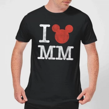 Image of Disney Mickey Mouse I Heart MM T-Shirt - Black - XS - Black