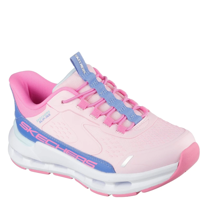 Image of Skechers Glide-Step + - Vista Lane Slip On Runners Girls Pink/Blue female 3 (36)
