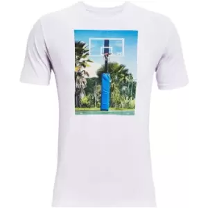 Image of Under Armour Hoops T Shirt Mens - White