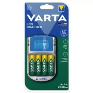 Image of Varta LCD Charger 4x5716 & 12V & USB Charger for cylindrical cells NiMH AAA , AA