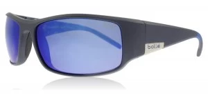 Image of Bolle King Sunglasses Matte Blue Matte Blue Polariserade 63mm