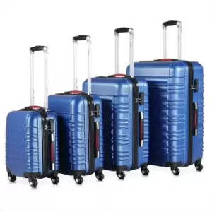 Image of Baseline Hard Shell Navy Suitcase 4pc Set