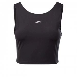 Image of Reebok TS Perform Crop Top Womens - Black