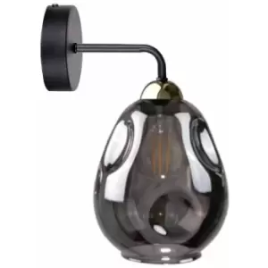 Image of Keter Lighting - Keter Loki Dome Wall Lamp Black, 23cm, 1x E27