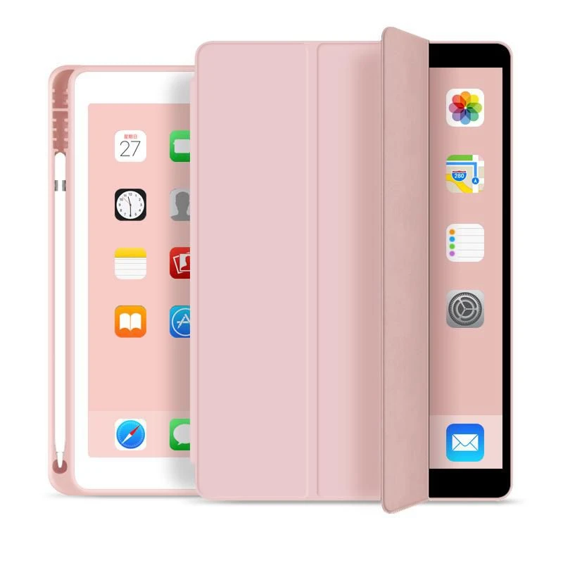 Image of eSTUFF SEATTLE Pencil Case for iPad 9.7 2018/2017 - Pink PU leather
