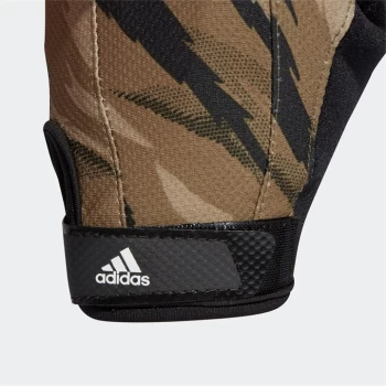 Image of adidas Graphic Training Gloves Unisex - Black / Orbit Green / Focus Ol