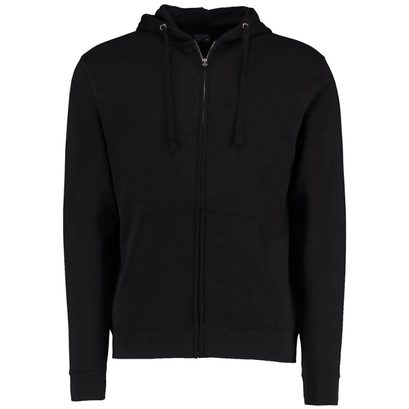 Image of Kustom Kit Mens Klassic Full Zip Hoodie in Black Size: XS Black Male XS