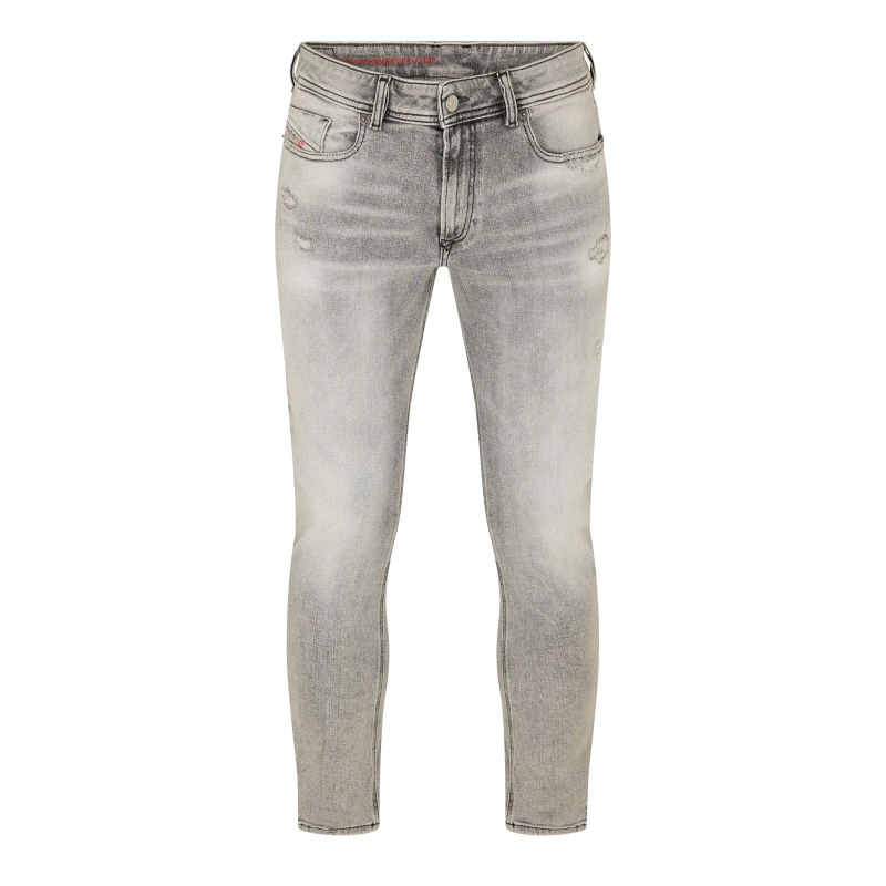 Image of Diesel Mens Slnkr Straight Leg Jeans Blk Gry Denim male 27W S