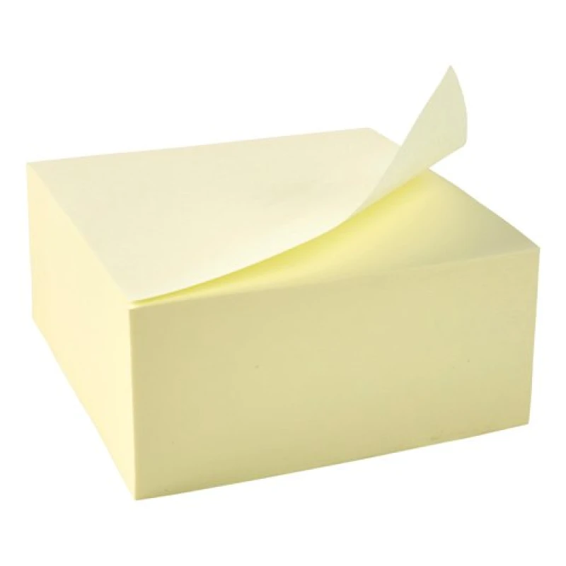 Image of 5 Star Sticky Notes Removable Cube Pad 400 Sheets 76x76mm Yellow 397999