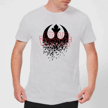 Image of Star Wars Shattered Emblem T-Shirt - Grey - M