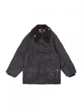 Image of Barbour Classic Bedale Cord Collar Classic Wax Jacket Blue