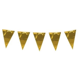 Image of Garland Flag Wedding Party Decoration (Metallic Gold)
