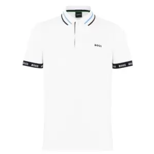 Image of Boss Peos Polo Shirt - White