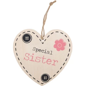 Image of Special Sister Hanging Heart Sign