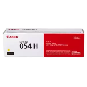 Image of Original Canon 054H High Capacity Yellow Toner Cartridge