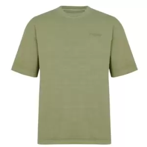 Image of Firetrap Washed Boxy T Shirt Mens - Green