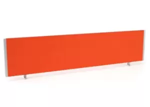 Image of Impulse/Evolve Plus Bench Screen 1800 Bespoke Tabasco Orange Silver Frame