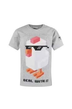 Image of Crossy Road Official Deal With It Short Sleeved T-Shirt