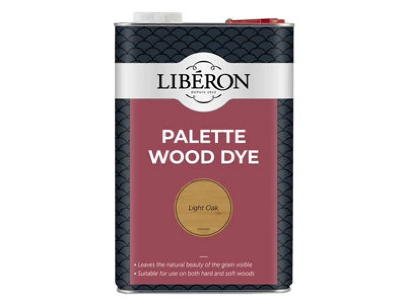 Image of Liberon 126753 Palette Wood Dye Light Oak 5 Litre Libwdplo5Ln