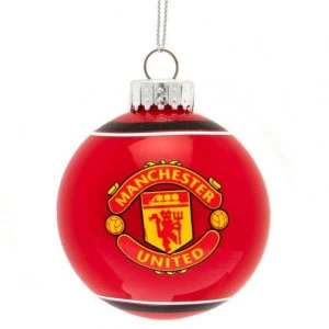 Image of Manchester United FC Glass Bauble