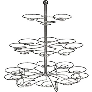 Image of Premier Housewares 3-Tier Chrome Cake Stand