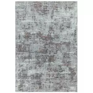 Image of Asiatic Orion Abstract OR06 Rug - Pink - 120x170cm, Geometric - Pink/Silver