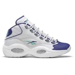 Image of reebok Question Mid Hornets, cold grey 1/bold purple/classic teal