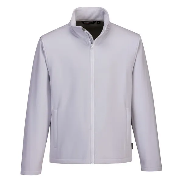 Image of Portwest Mens Print and Promo Softshell Jacket TK20WHRXL Colour: White