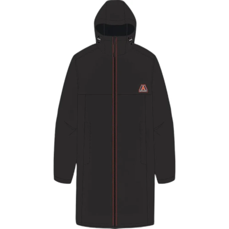 Image of Superdry Womens windbreaker Superdry Longline Tri Noir Female S