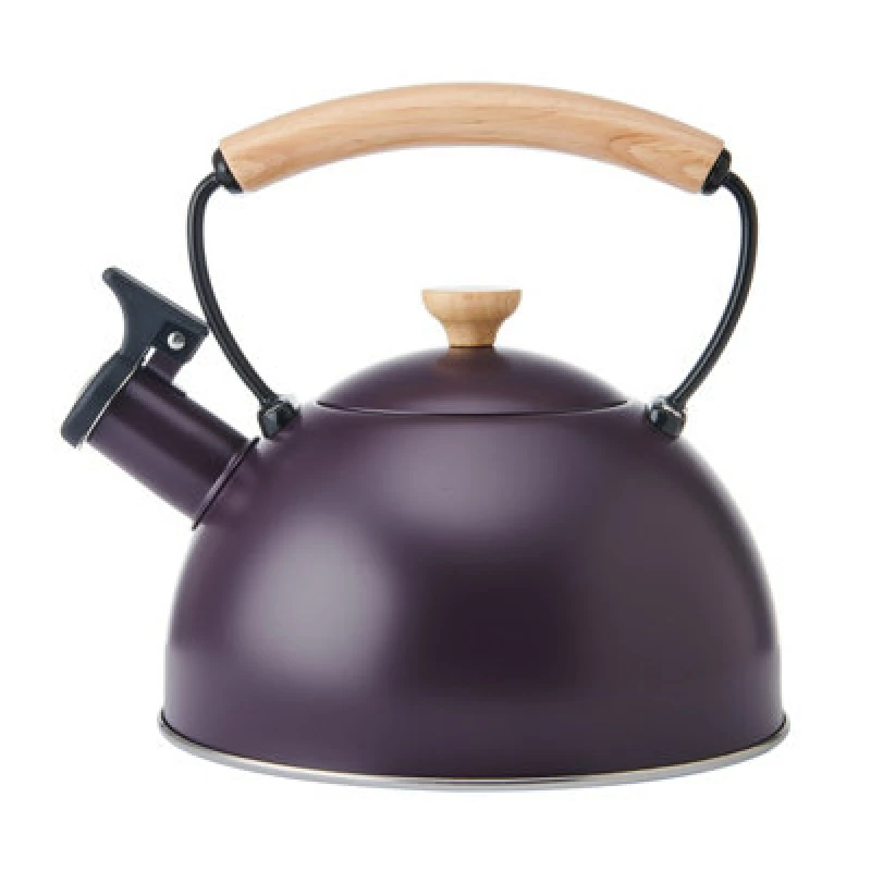 Image of La Cafetiere 1.6L Purple Whistling Kettle, Stainless Steel, Suitable For All Heat Sources, Gift Boxed