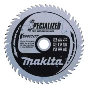 Image of B-57336 Efficut tct Plunge Saw Blade 165mm x 20mm x 56T - Makita