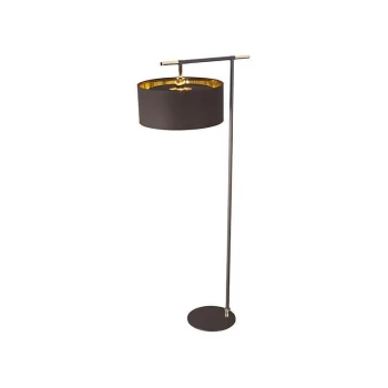 Image of Elstead Balance - 1 Light Floor Lamp Brown, Polished Brass, E27