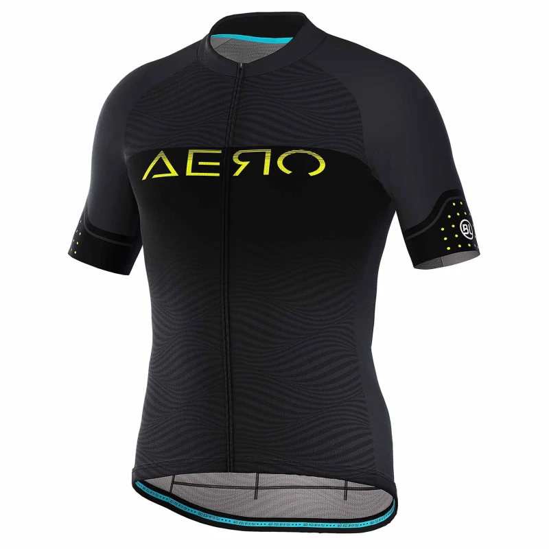 Image of Bicycle Line Mens BL Aero S2 UPF 30+ Short Sleeve Cycling Jersey Black male Small