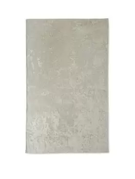Image of Catherine Lansfield Crushed Velvet Tablecloth - Natural
