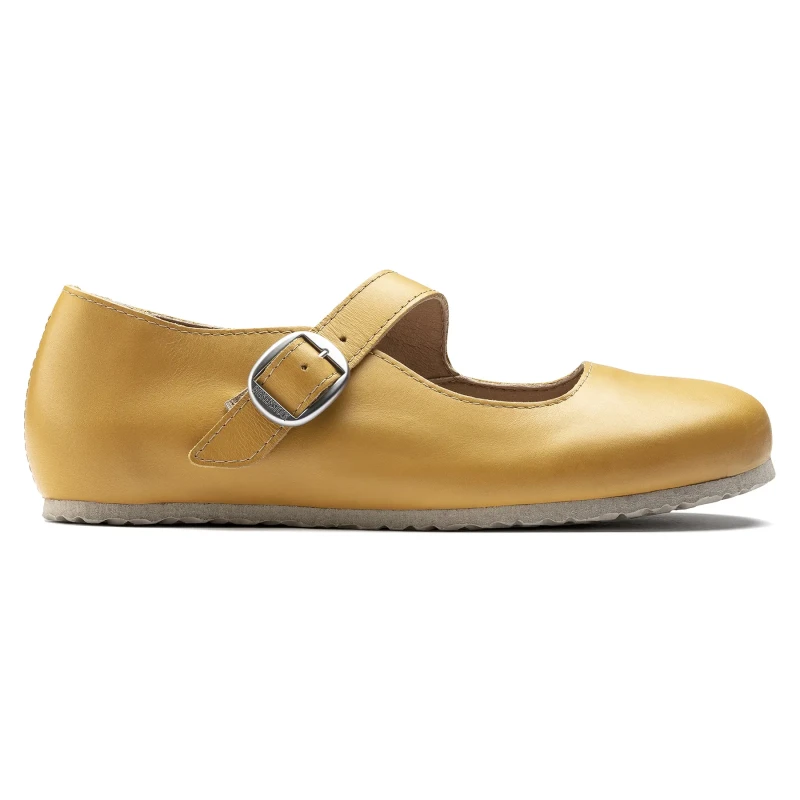 Image of Birkenstock Ballerinas woman Birkenstock Tracy Natural Leather Jaune Female 41 Etroit