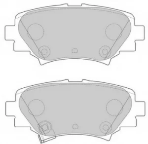 Image of Ferodo FDB4700 Brake Pad Set Rear Axle Premier Car