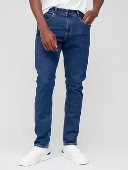 Image of Calvin Klein Slim Fit Jeans - Dark Wash, Dark Wash, Size 32, Length Regular, Men