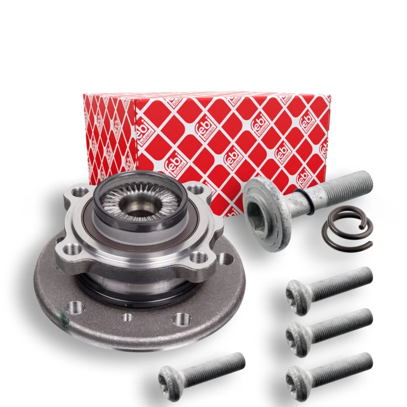 Image of FEBI BILSTEIN Wheel bearing kit Front Axle Right 104110 Wheel hub bearing,Wheel bearing BMW,1 Schragheck (F20),3 Touring (F31),3 Limousine (F30, F80)