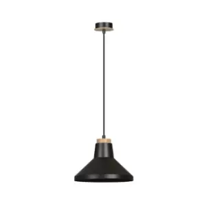 Image of Padern Black Dome Pendant Ceiling Light 1x E27