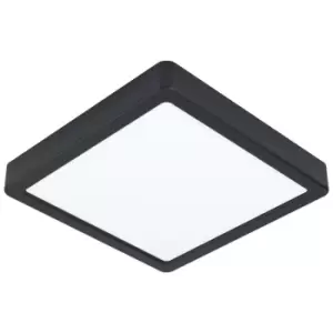 Image of Wall / Ceiling Light Black 210mm Square Surface Mounted 16.5W LED 3000K