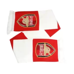 Image of Arsenal Bar Scar Jacquard Knit Scarf Red White