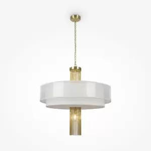 Image of Maytoni Impressive Modern 5 Light Cylindrical Pendant Ceiling Light Gold E14