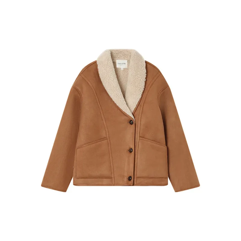 Image of Grace & Mila Womens coat Grace & Mila Swan Marron Female M