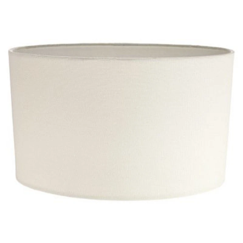 Image of Happy Homewares Contemporary And Stylish Soft Cream Linen Fabric Oval Lamp Shade - 30Cm Width