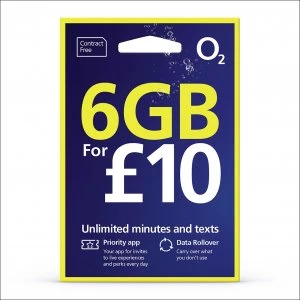 Image of O2 6GB Pay As You Go SIM Card