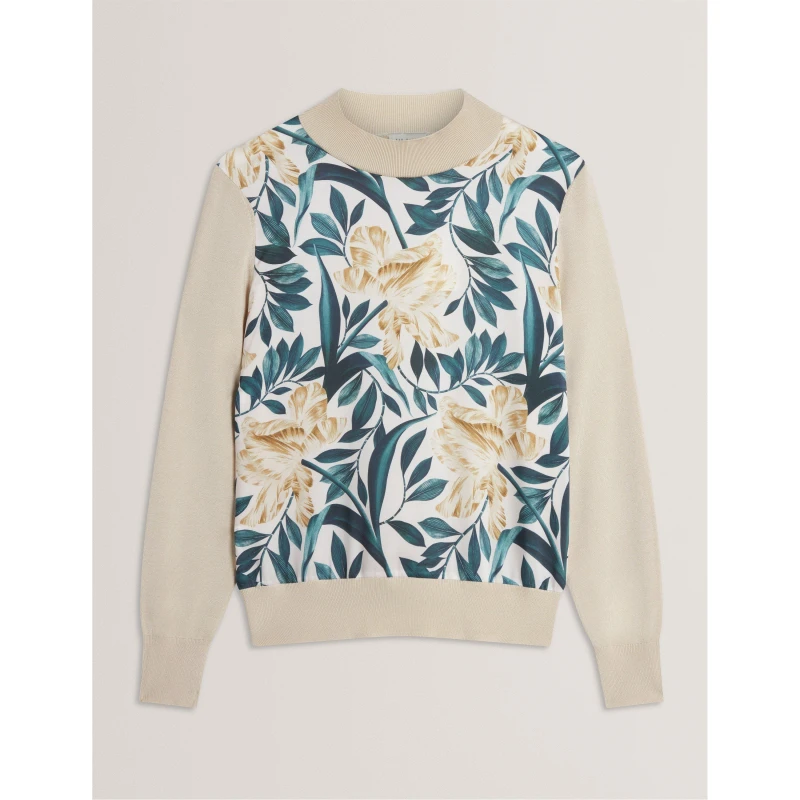 Image of Ted Baker Ted Woven Front Top Ld61 Ivory female 8 (XS)