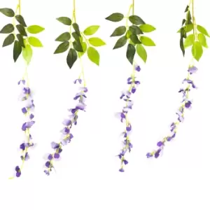 Image of Streetwize Solar Decorative Wisteria Flower Lights