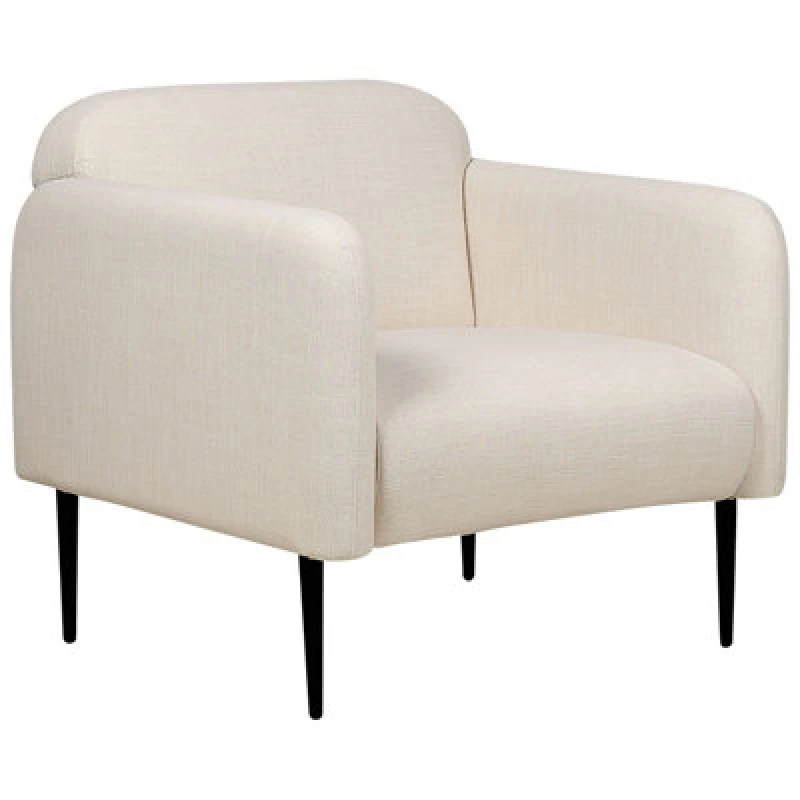 Image of Beliani Fabric Armchair Beige Stouby